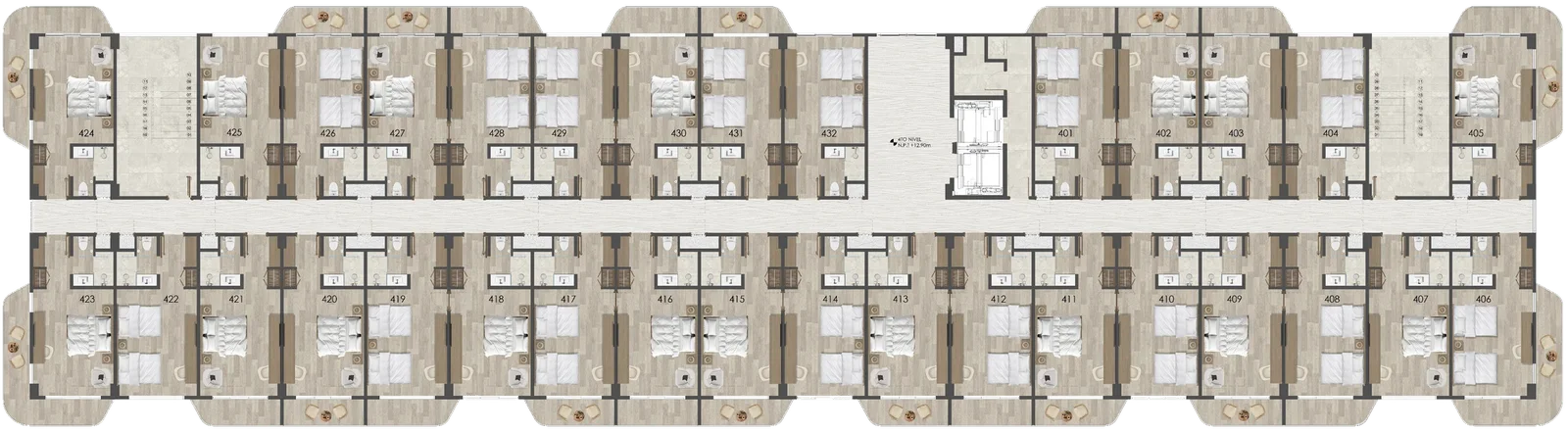 Piso 4 floorplan